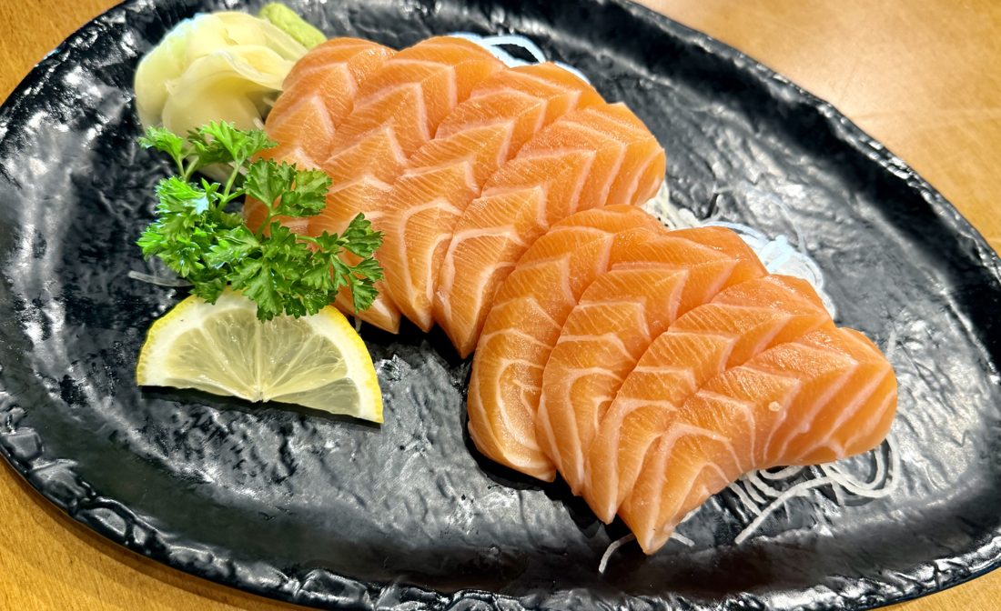 Salmon sashimi